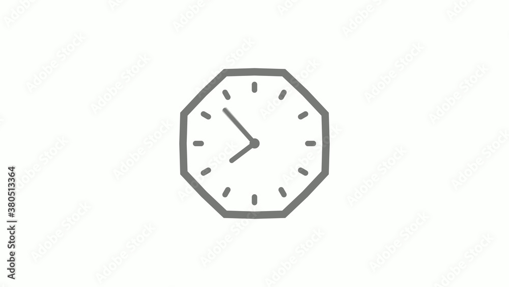 Gray color counting down clock icon on white background,clock icon Gray color counting down clock icon on white background,clock icon