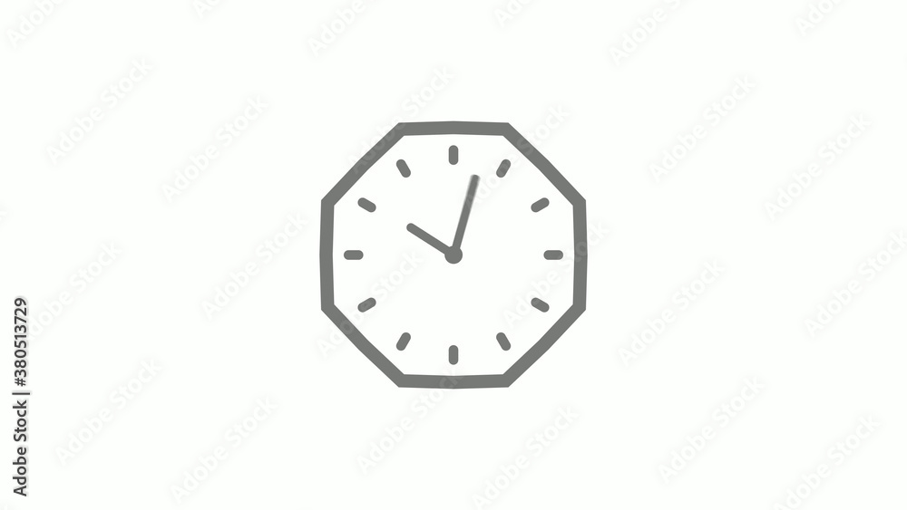 Gray color counting down clock icon on white background,clock icon Gray color counting down clock icon on white background,clock icon