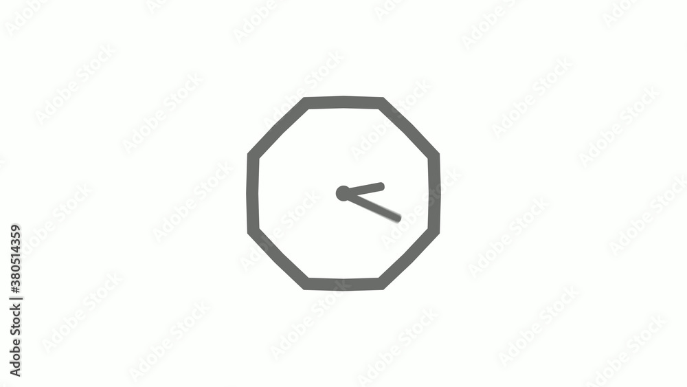 Counting down gray color 12 hours clock icon on white background,clock icon Counting down gray color 12 hours clock icon on white background,clock icon