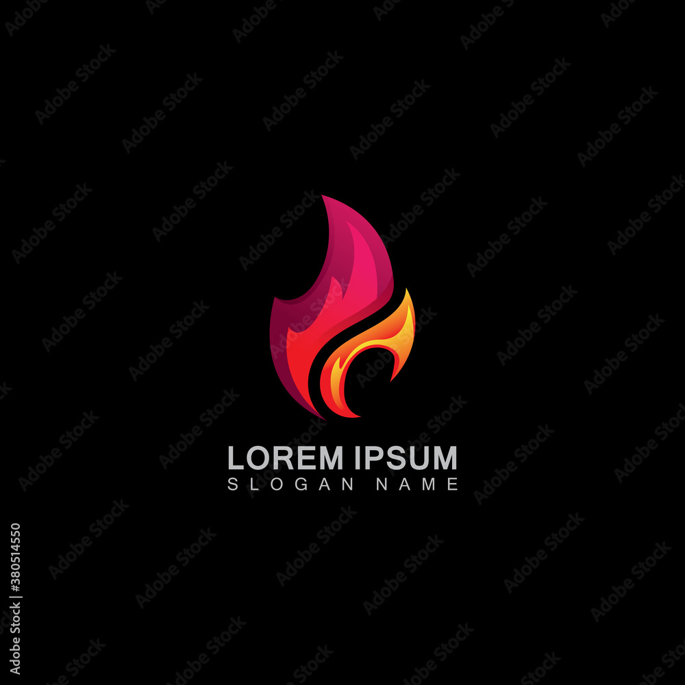 Vector Fire Flame Simple abstract icon, symbol, logo design Vector Fire Flame Simple abstract icon, symbol, logo design