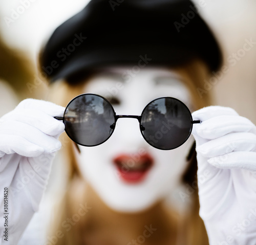 mim with glasses photo