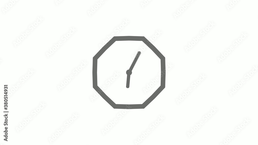 Counting down gray color 12 hours clock icon on white background,clock icon Counting down gray color 12 hours clock icon on white background,clock icon