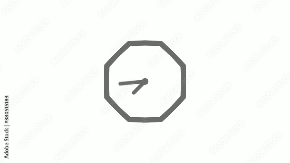 Counting down gray color 12 hours clock icon on white background,clock icon Counting down gray color 12 hours clock icon on white background,clock icon