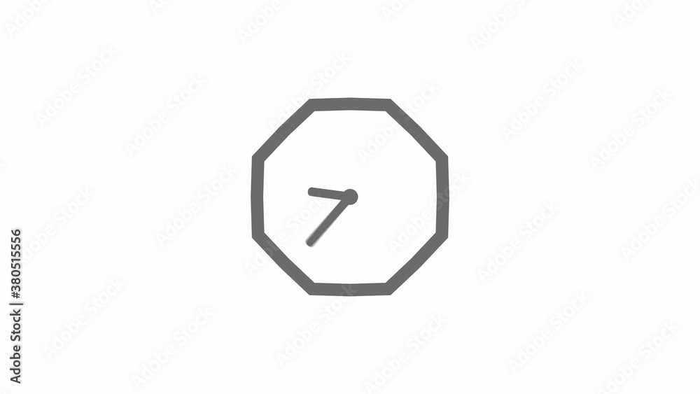 Counting down gray color 12 hours clock icon on white background,clock icon Counting down gray color 12 hours clock icon on white background,clock icon