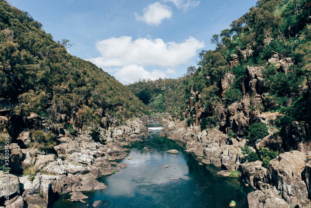 South Esk River from Cataract Gorge Reserve, Launceston, Tasmania - horizontal South Esk River from Cataract Gorge Reserve, Launceston, Tasmania - horizontal