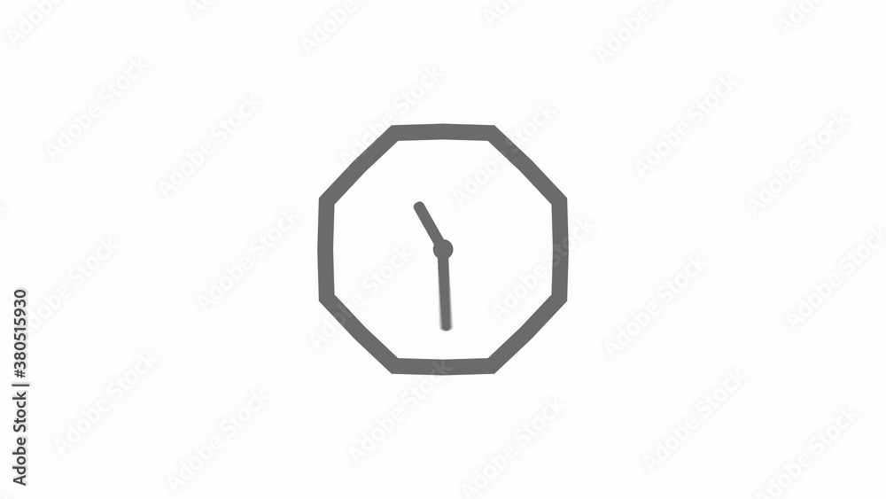 Counting down gray color 12 hours clock icon on white background,clock icon Counting down gray color 12 hours clock icon on white background,clock icon
