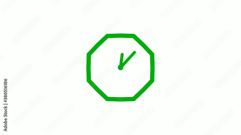 Green color 12 hours counting down clock icon on white background,clock icon Green color 12 hours counting down clock icon on white background,clock icon