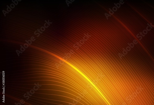 Dark Orange vector colorful blur backdrop.