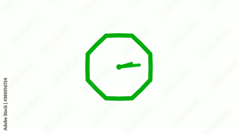 Green color 12 hours counting down clock icon on white background,clock icon Green color 12 hours counting down clock icon on white background,clock icon