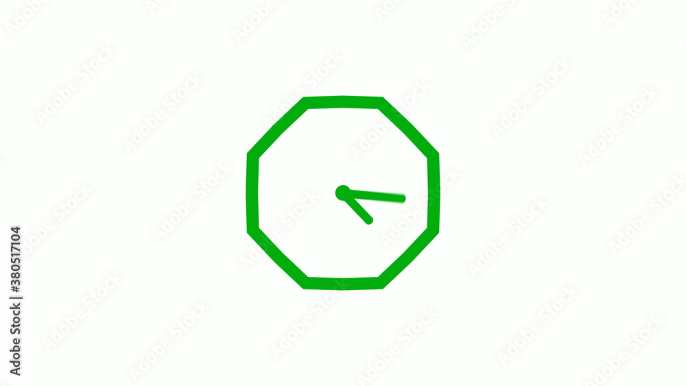 Green color 12 hours counting down clock icon on white background,clock icon Green color 12 hours counting down clock icon on white background,clock icon