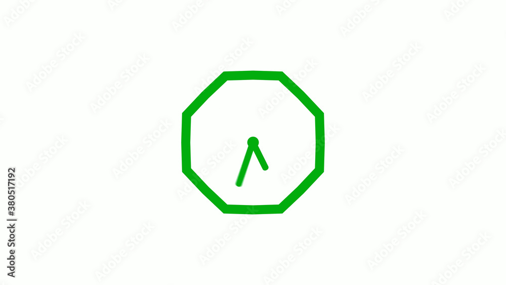 Green color 12 hours counting down clock icon on white background,clock icon Green color 12 hours counting down clock icon on white background,clock icon