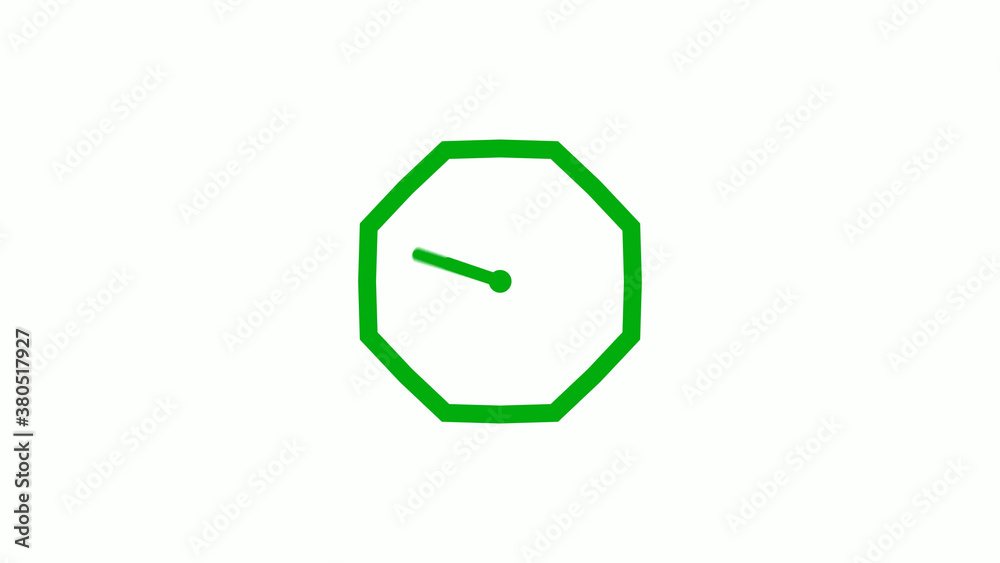 New green color 12 hours counting down clock icon on white background,clock isolated without trick New green color 12 hours counting down clock icon on white background,clock isolated without trick