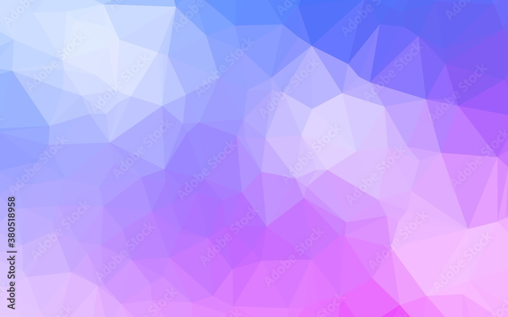 Obraz premium Light Pink, Blue vector polygonal template. Glitter abstract illustration with an elegant design. Brand new style for your business design.