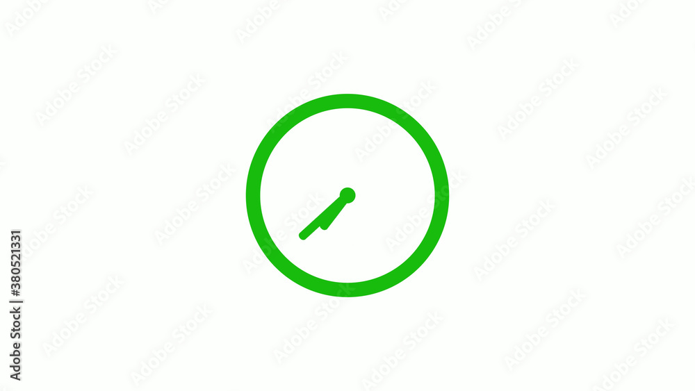 Green color circle 12 hours clockicon on white background,clock icon Green color circle 12 hours clockicon on white background,clock icon