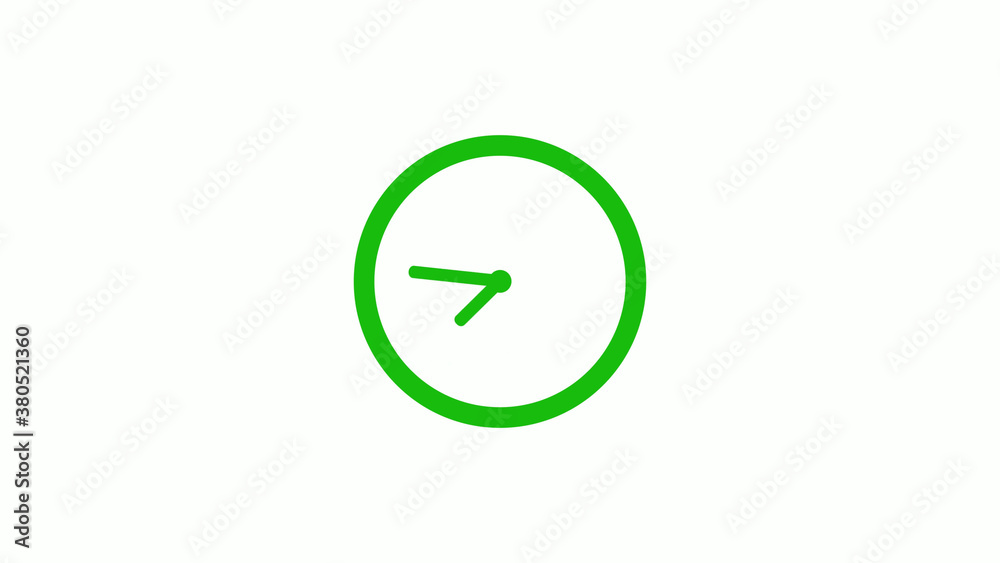 Green color circle 12 hours clockicon on white background,clock icon Green color circle 12 hours clockicon on white background,clock icon