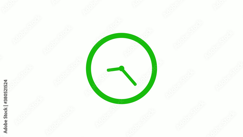 Green color circle 12 hours clockicon on white background,clock icon Green color circle 12 hours clockicon on white background,clock icon