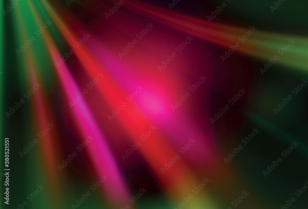 Obraz premium Dark Pink, Green vector blurred and colored pattern.