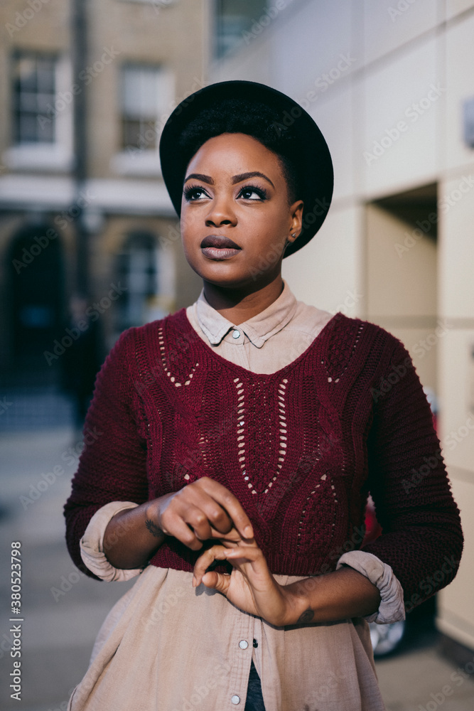 Portrait of a beautiful black woman Portrait of a beautiful black woman