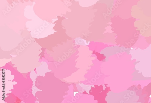 Light Pink  Yellow vector background with abstract shapes.