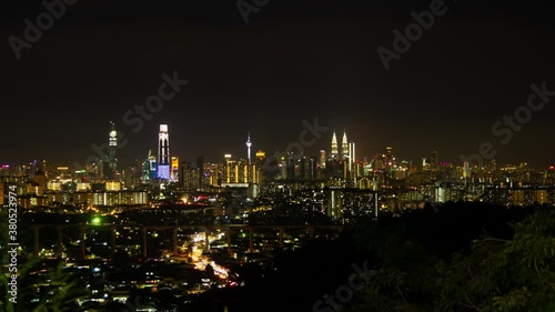 Wallpaper Mural view of the kuala lumpur city from hill.. Torontodigital.ca