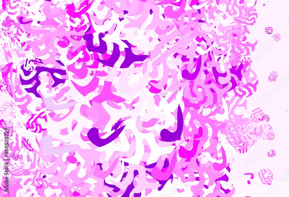 Light Pink vector texture with abstract forms. Light Pink vector texture with abstract forms.
