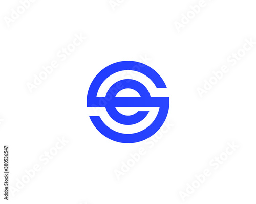 ES SE LETTER LOGO DESIGN VECTOR TEMPLATE.  ES SE LOGO DESIGN.
