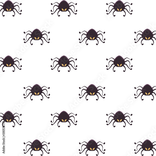 halloween spiders animals pattern background © Jemastock