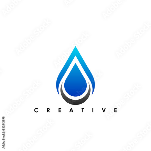 illustration vector graphic of drop water logo and icon good for liquid , plumbing, oil, water icon
