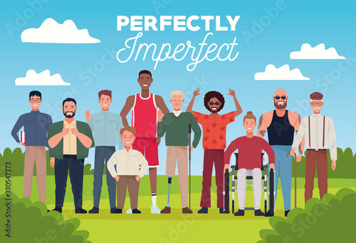 perfectly imperfect people group characters in the camp scene