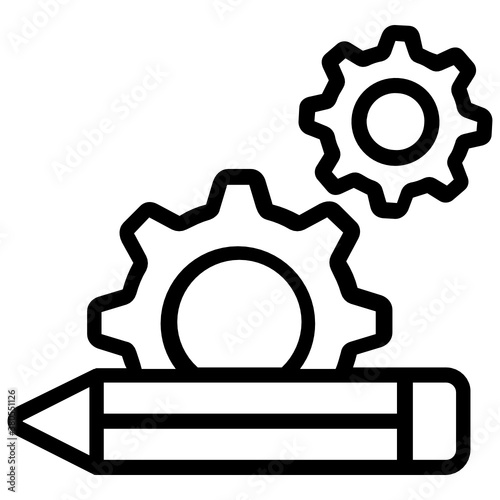 
Creative development vector in editable flat style 
