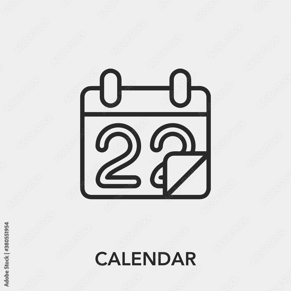 calendar icon vector sign symbol calendar icon vector sign symbol