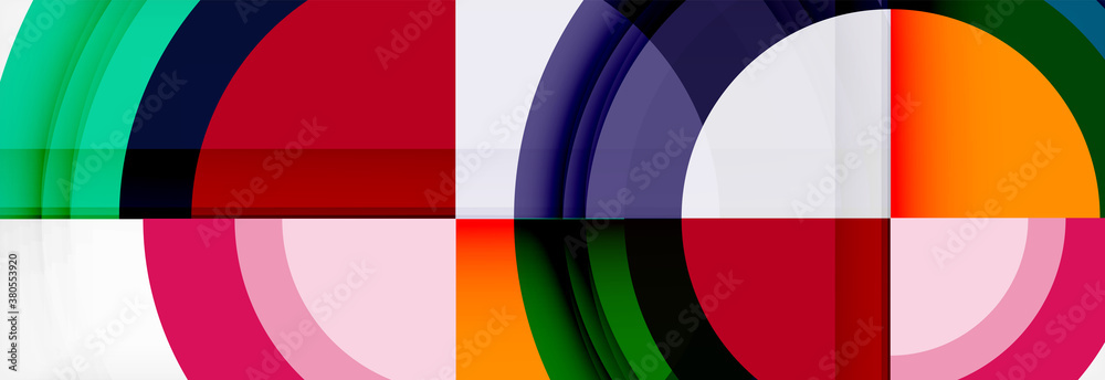 Round shapes, triangles and circles. Modern abstract background Round shapes, triangles and circles. Modern abstract background