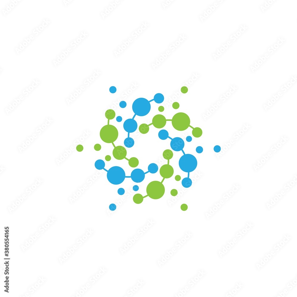 Molecule logo design Molecule logo design