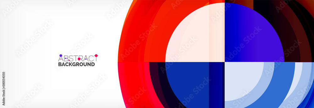 Round shapes, triangles and circles. Modern abstract background Round shapes, triangles and circles. Modern abstract background