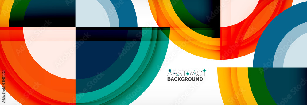Round shapes, triangles and circles. Modern abstract background Round shapes, triangles and circles. Modern abstract background