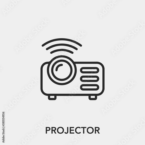 projector icon vector sign symbol