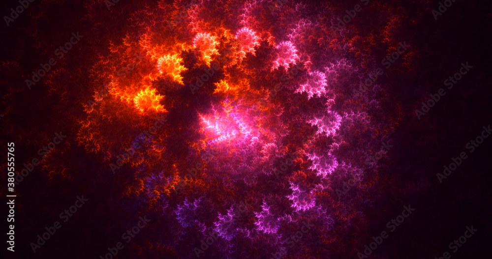 3D rendering abstract multicolor fractal light background 3D rendering abstract multicolor fractal light background