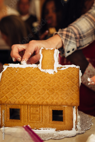 Building gingerbread houses