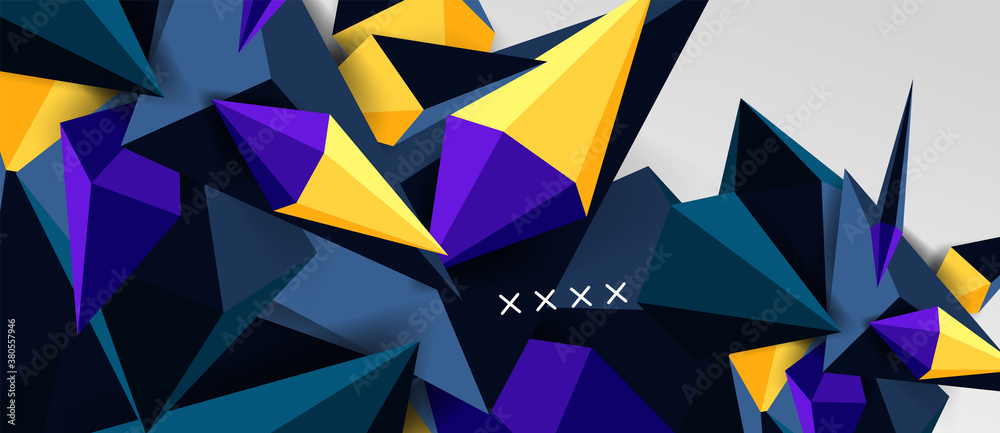 3d low poly abstract shape background vector illustration 3d low poly abstract shape background vector illustration