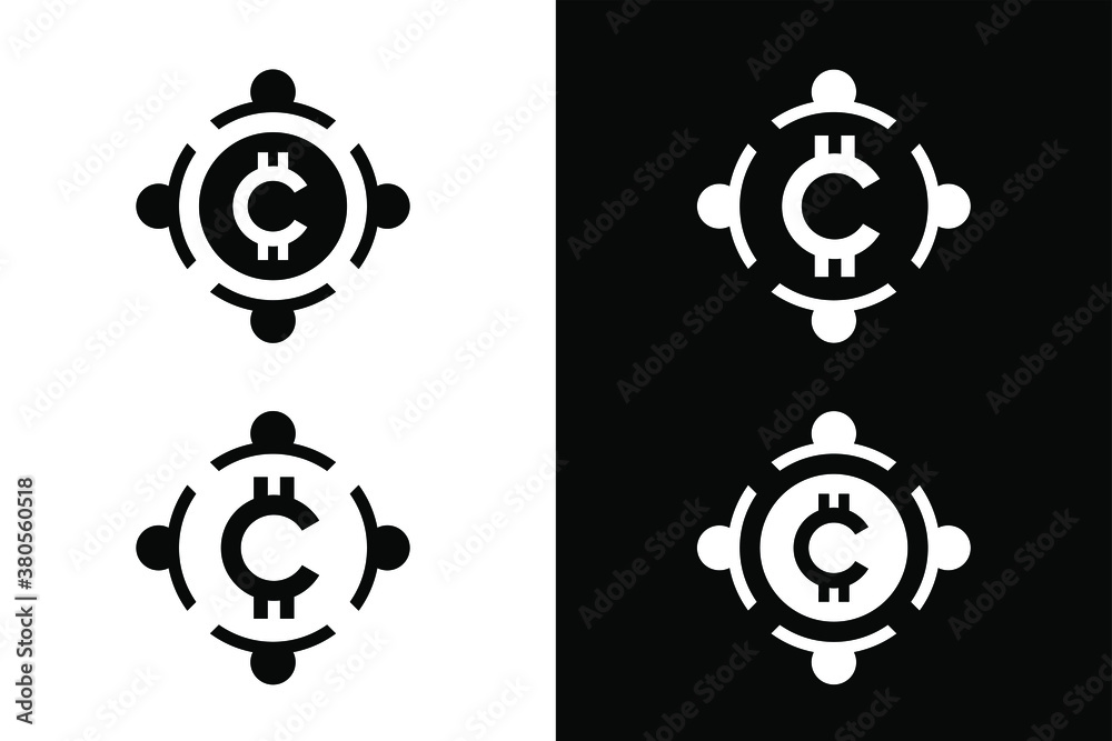 Letter C with circle people for design concept. Very suitable in various business purposes, also for icon, logo symbol and many more. Letter C with circle people for design concept. Very suitable in various business purposes, also for icon, logo symbol and many more.
