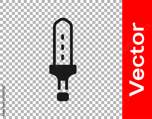Black Medieval sword icon isolated on transparent background. Medieval weapon. Vector.