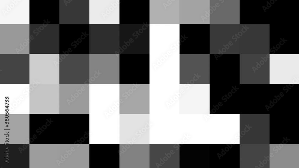 The pattern of huge black and white pixels. The pattern of huge black and white pixels.