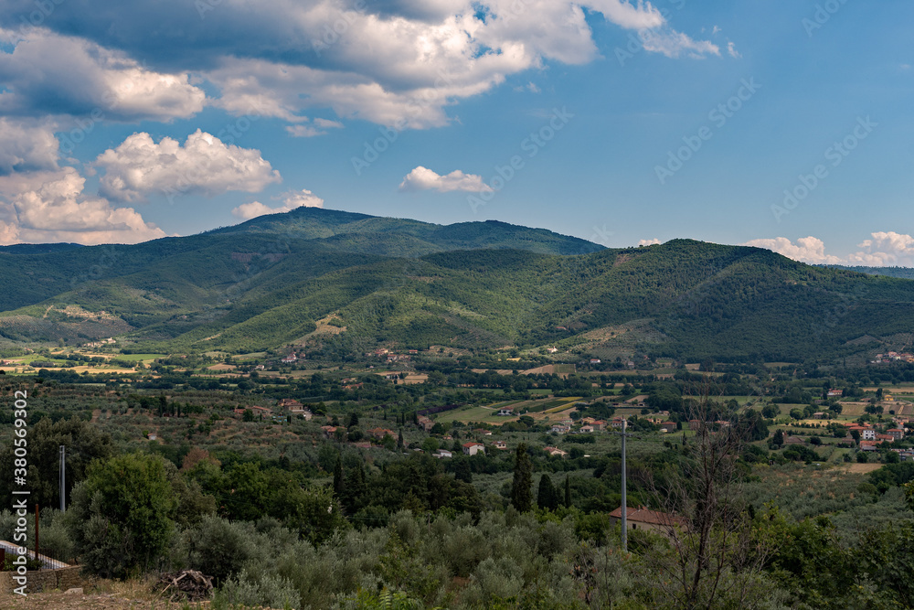 Landscape of the Tuscany near Castiglion Fiorentino, Italy