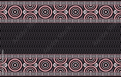 Seamless geometrical vector border design
