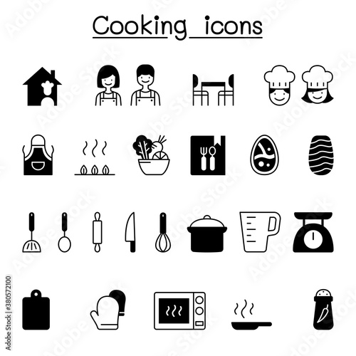 Cooking icon set vector illustration graphic design