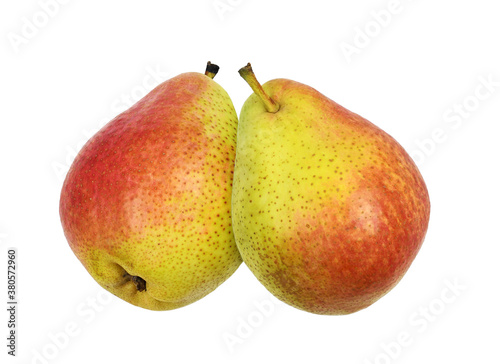 Colorful ripe pears