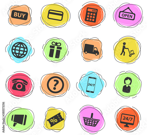 E-commerce simply icons