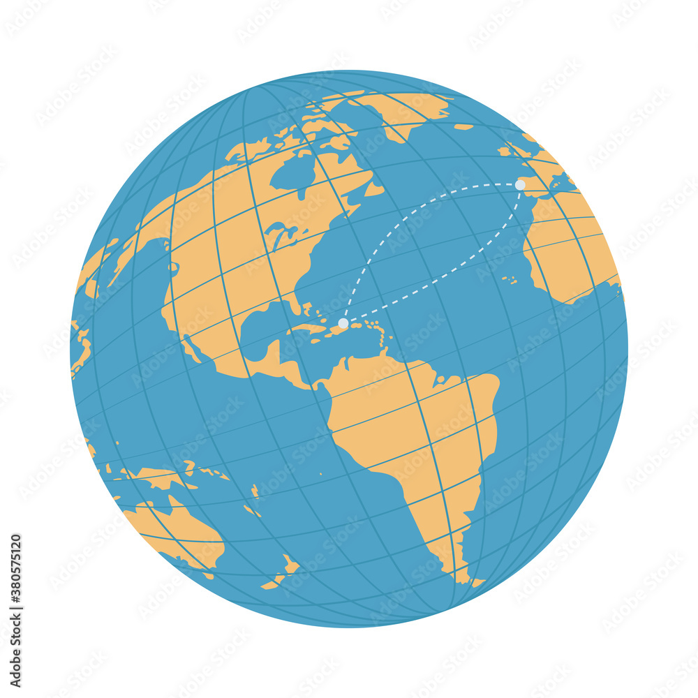world earth map isolated icon