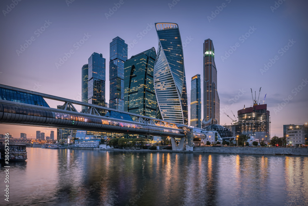 Fototapeta premium Moscow International Business Center (Moscow City), Russia.
