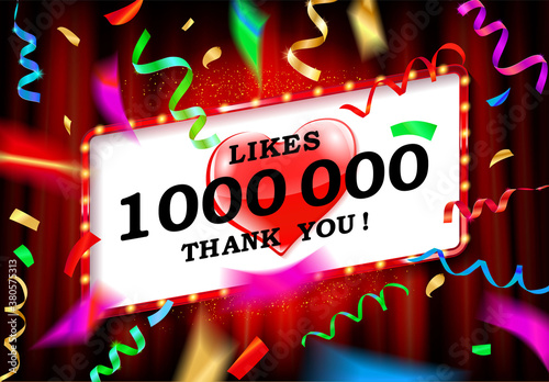 1 Million likes thank you
